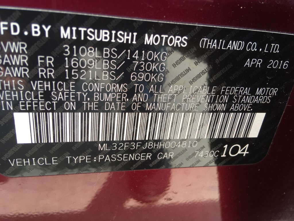 Used - Mitsubishi Mirage G4 ES Sedan for sale in Staten Island NY