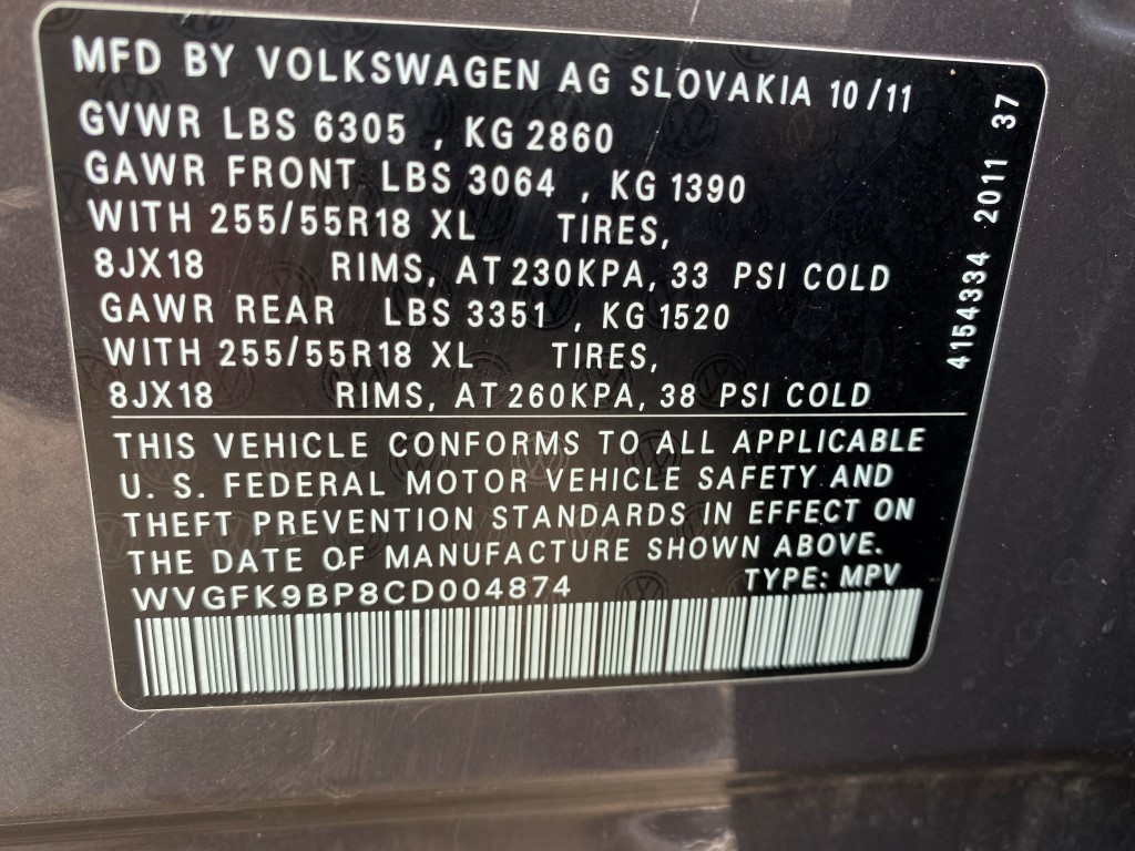 Used - Volkswagen Touareg TDI Sport AWD SUV for sale in Staten Island NY