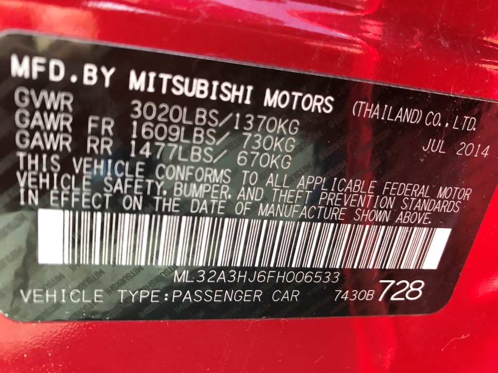 Used - Mitsubishi Mirage Hatchback for sale in Staten Island NY