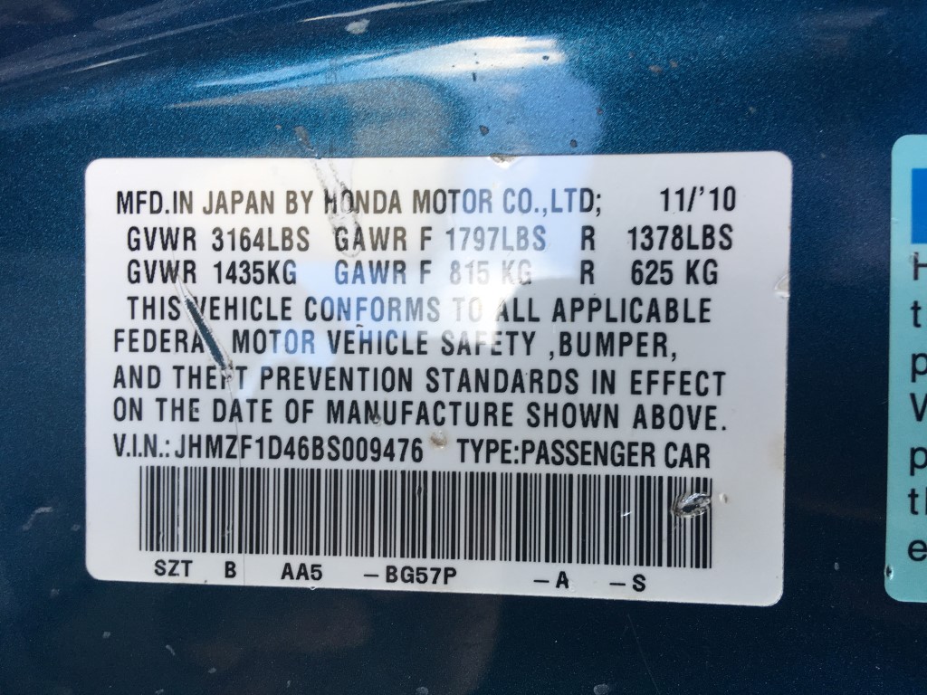 Used - Honda CR-Z Hybrid Coupe for sale in Staten Island NY