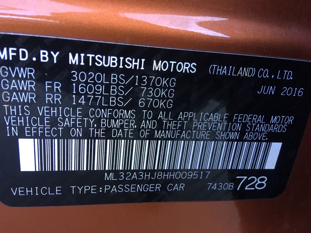 Used - Mitsubishi Mirage ES Hatchback for sale in Staten Island NY