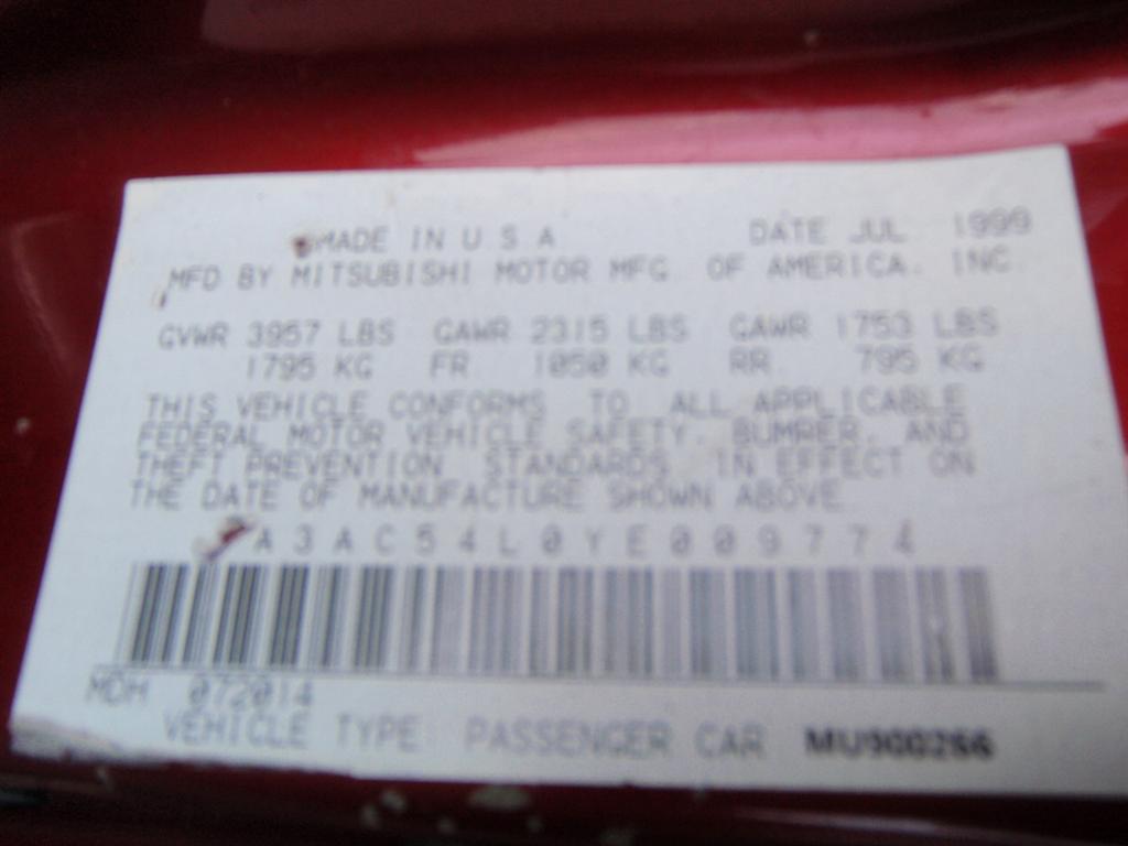 2000 Mitsubishi Eclipse  for sale in Brooklyn, NY