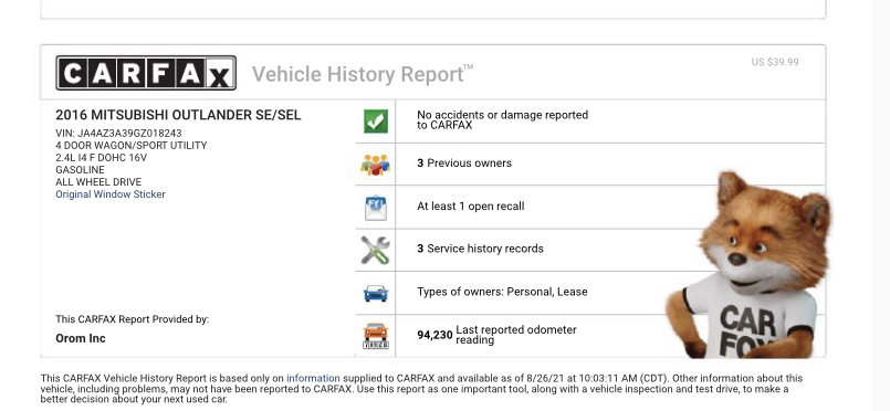 Used - Mitsubishi Outlander ES AWD SUV for sale in Staten Island NY