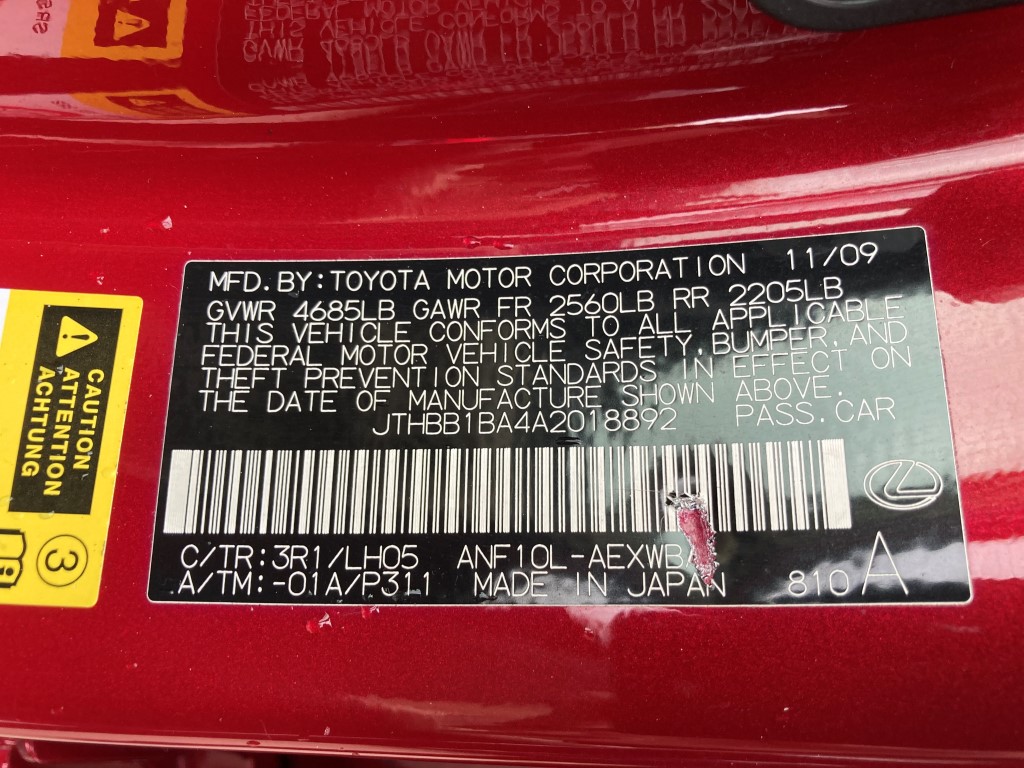 Used - Lexus HS 250h Hybrid Sedan for sale in Staten Island NY