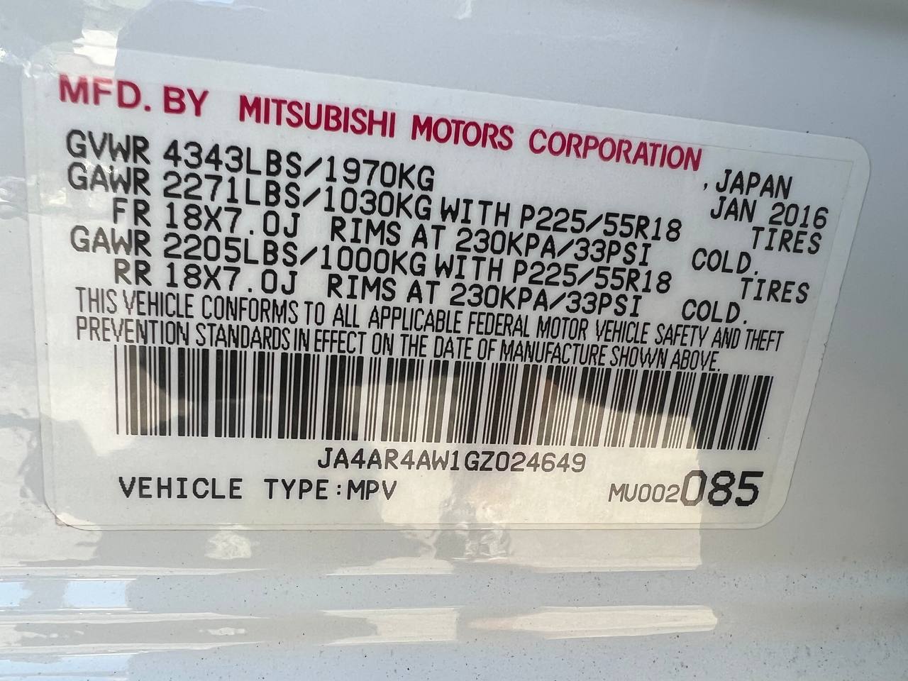 Used - Mitsubishi Outlander Sport Wagon for sale in Staten Island NY