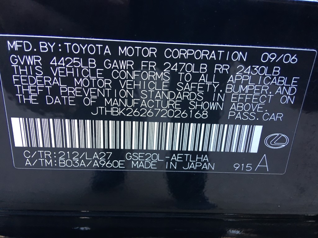 Used - Lexus IS 250 Sedan for sale in Staten Island NY