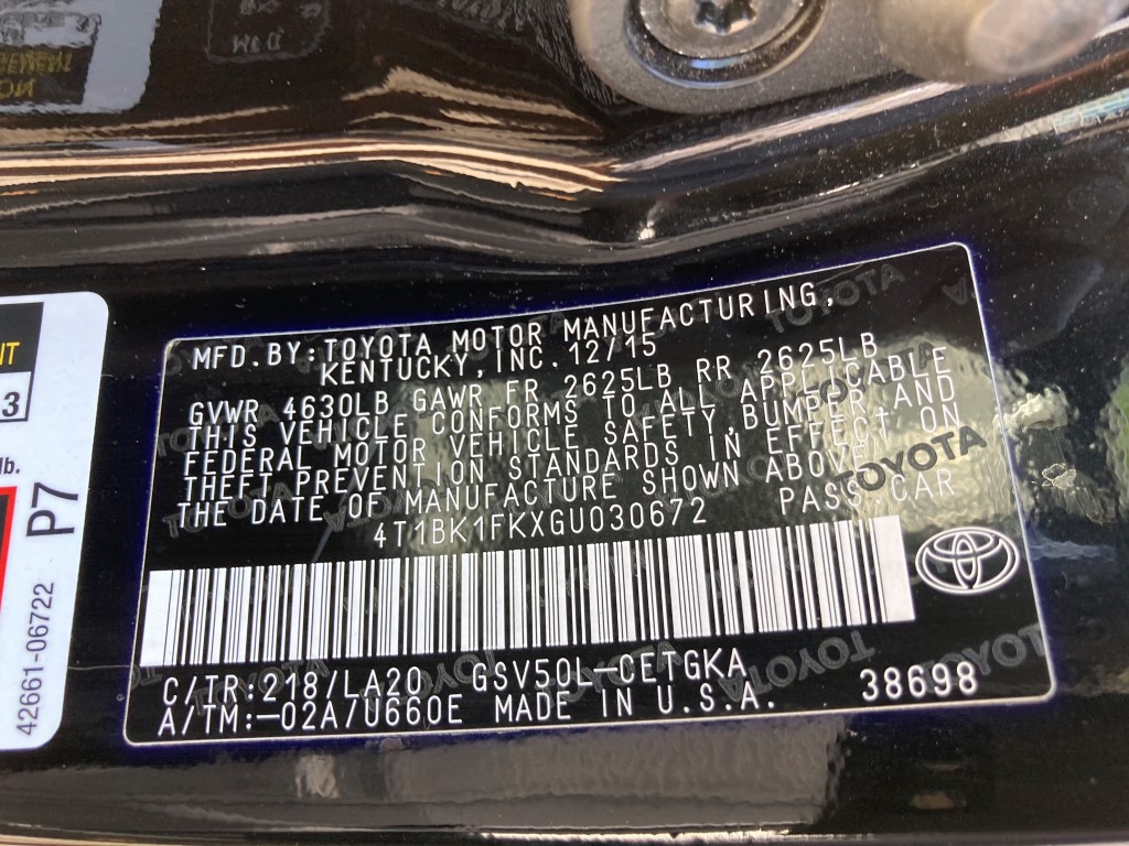 Used - Toyota Camry XLE Sedan for sale in Staten Island NY