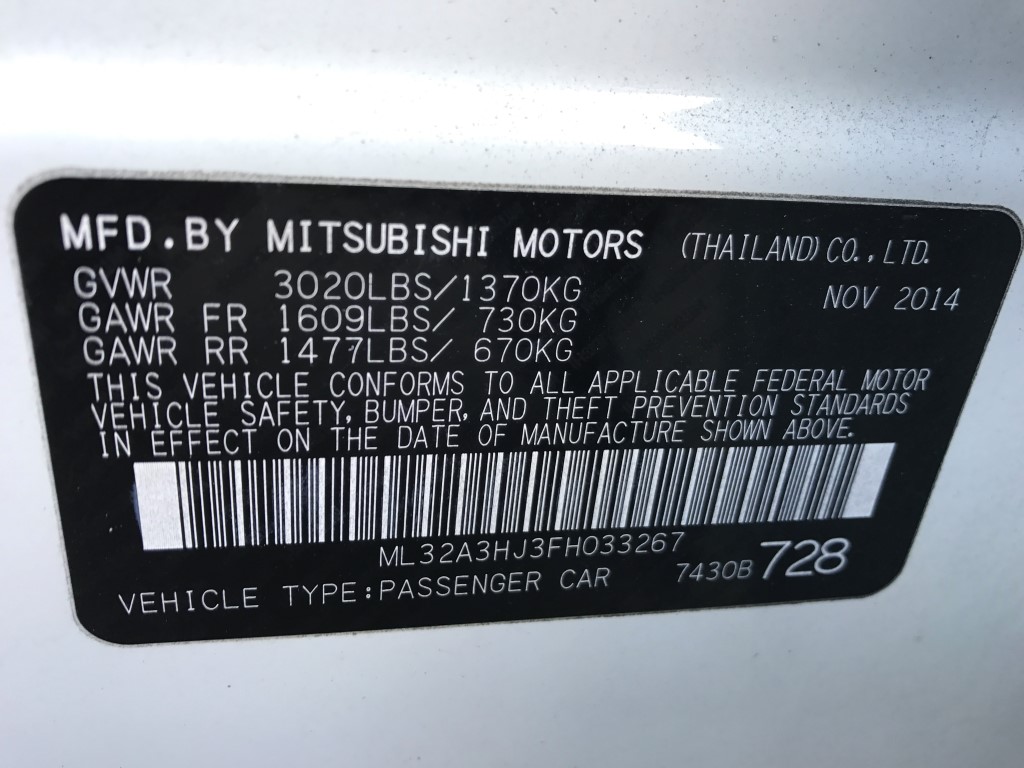 Used - Mitsubishi Mirage Hatchback for sale in Staten Island NY