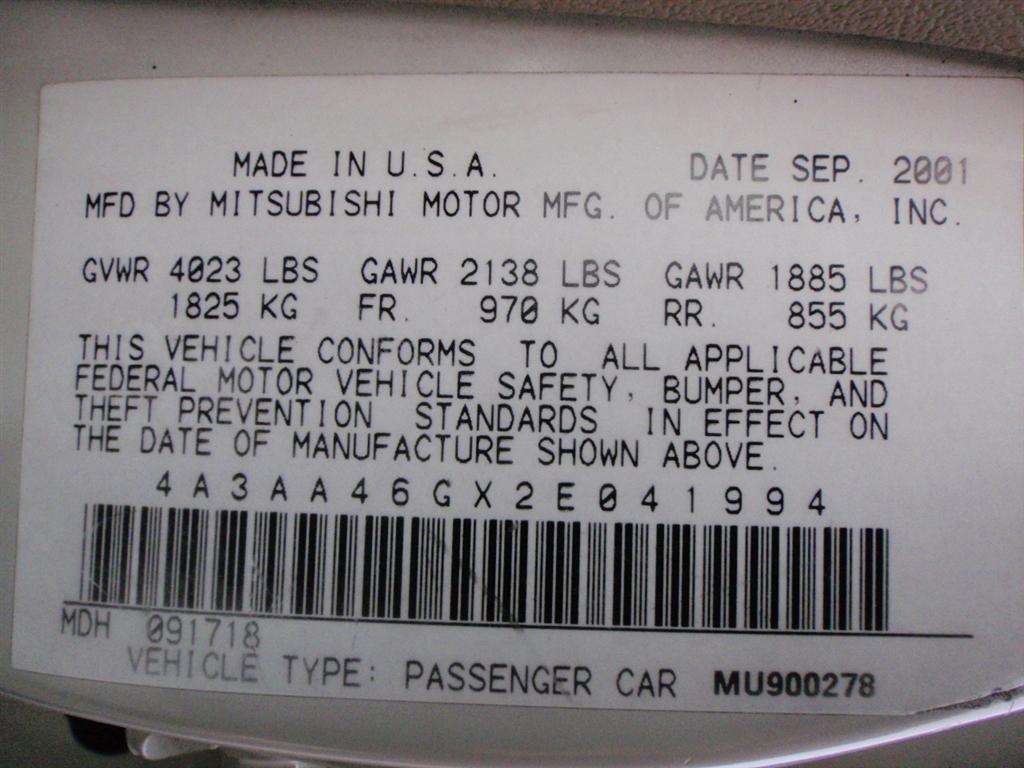2002 Mitsubishi Galant Sedan for sale in Brooklyn, NY