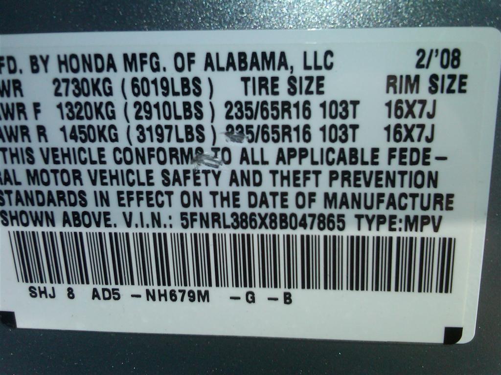 Pre-owned Car OdysseyHonda