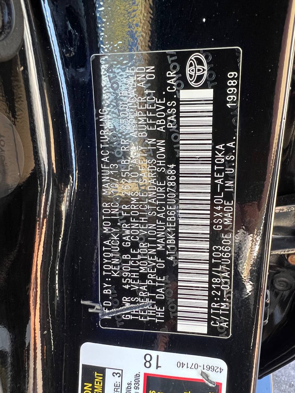 Used - Toyota Avalon XLE Touring Sedan for sale in Staten Island NY