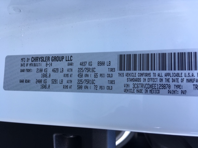 Used - RAM ProMaster 2500 136wb High Roof Cargo Van for sale in Staten Island NY