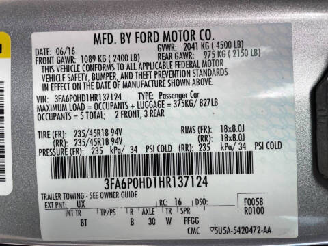 Used - Ford Fusion SE SEDAN for sale in Staten Island NY