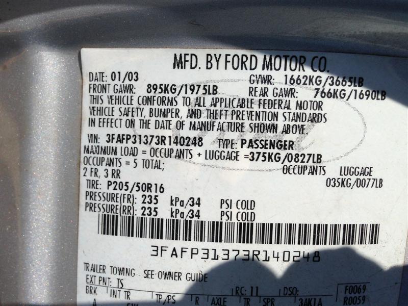 Pre-owned Car Focus ZX3Ford