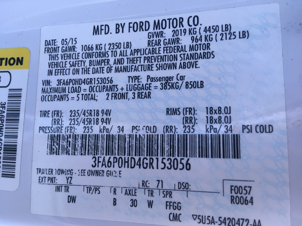 Used - Ford Fusion SE Sedan for sale in Staten Island NY