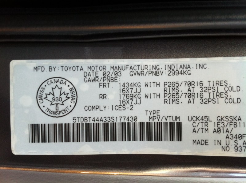 Pre-owned Car SequoiaToyota