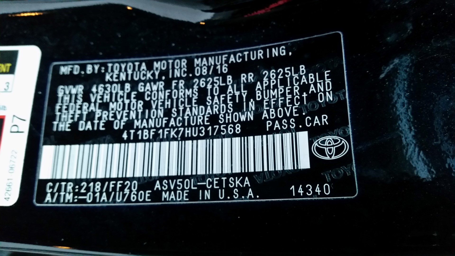 Used - Toyota Camry SE Sedan for sale in Staten Island NY