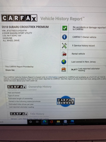 Used - Subaru Crosstrek Premium AWD Wagon for sale in Staten Island NY