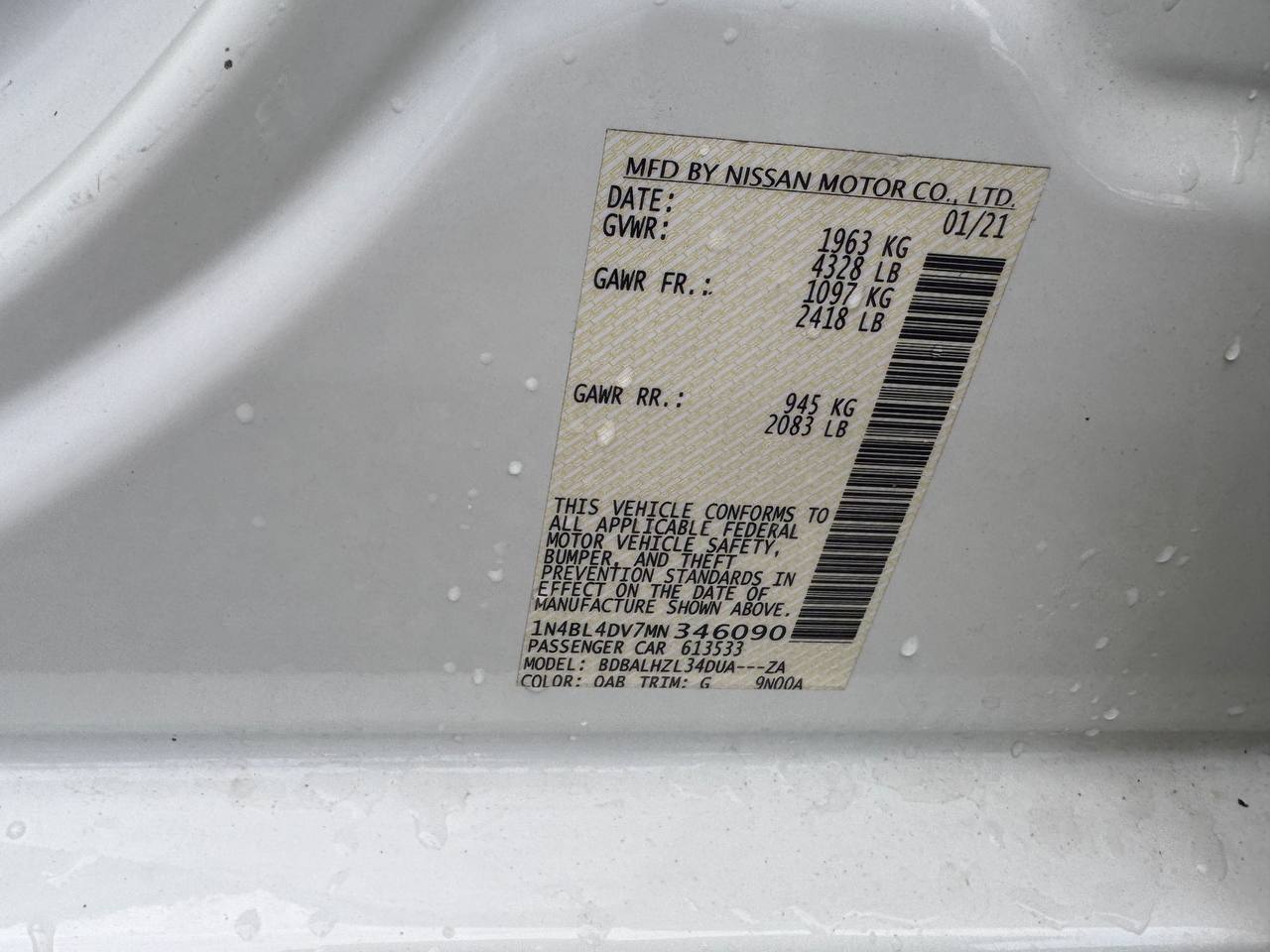 Used - Nissan ALTIMA 2.5 SV SEDAN for sale in Staten Island NY