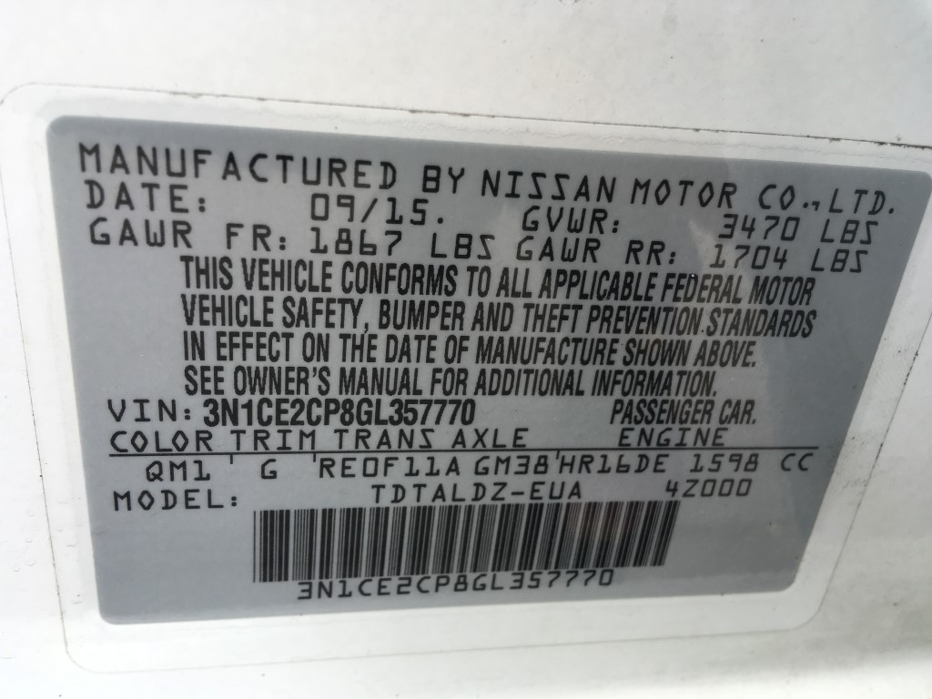 Used - Nissan Versa Note SV Hatchback for sale in Staten Island NY