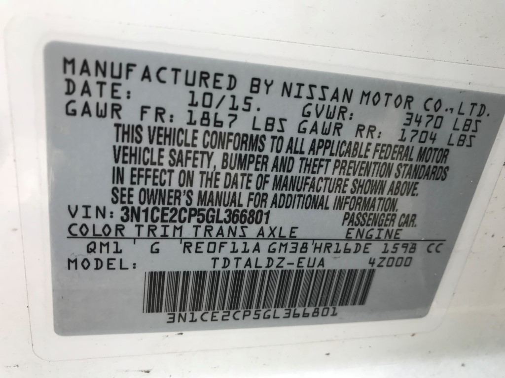 Used - Nissan Versa Note SV Hatchback for sale in Staten Island NY