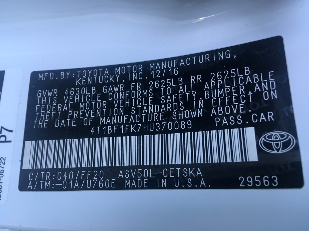 Used - Toyota Camry SE Sedan for sale in Staten Island NY