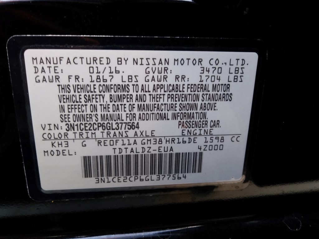 Used - Nissan Versa Note SV Hatchback for sale in Staten Island NY