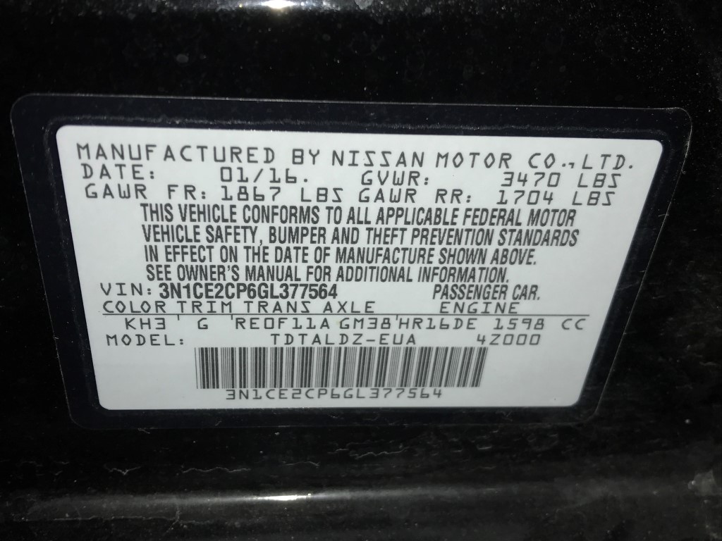 Used - Nissan Versa SV Hatchback for sale in Staten Island NY