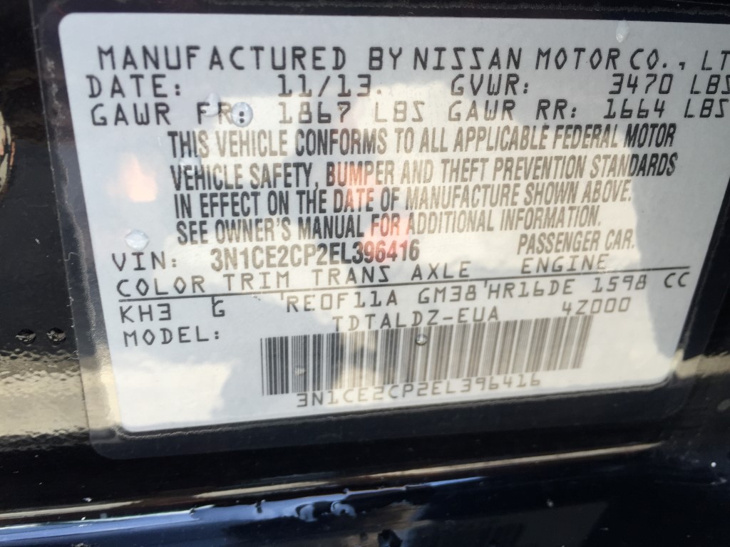 Used - Nissan Versa Note SV Hatchback for sale in Staten Island NY