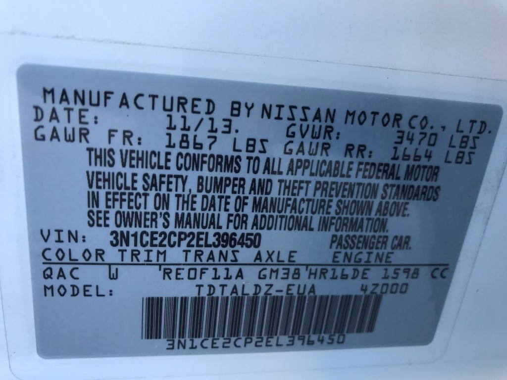 Used - Nissan Versa Note SV Hatchback for sale in Staten Island NY