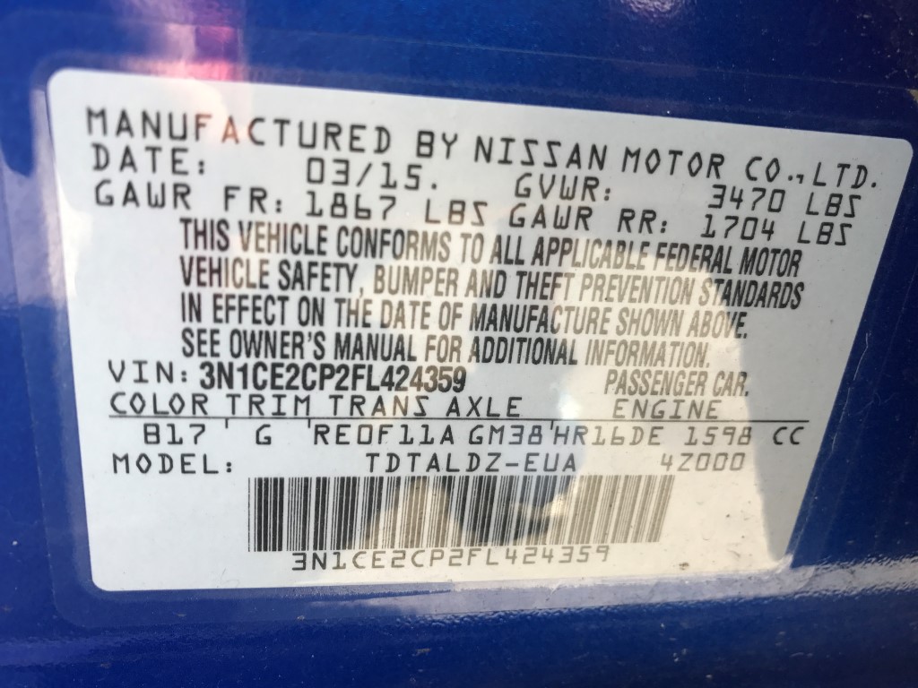 Used - Nissan Versa Note SV Hatchback for sale in Staten Island NY