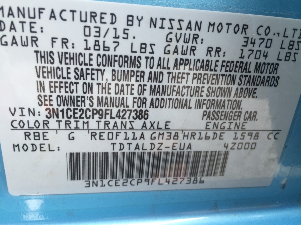 Used - Nissan Versa Note SV Hatchback for sale in Staten Island NY