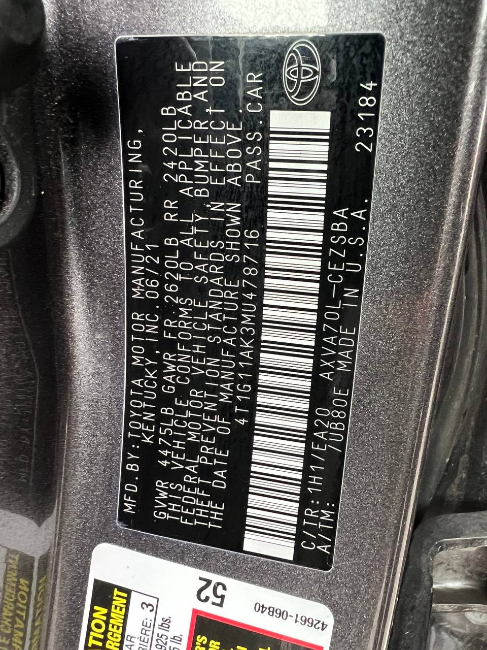 Used - Toyota Camry SE SEDAN for sale in Staten Island NY