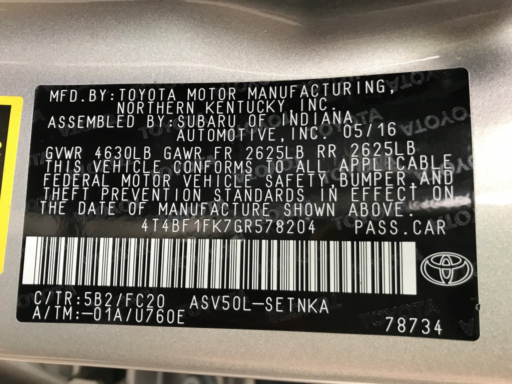 Used - Toyota Camry LE Sedan for sale in Staten Island NY