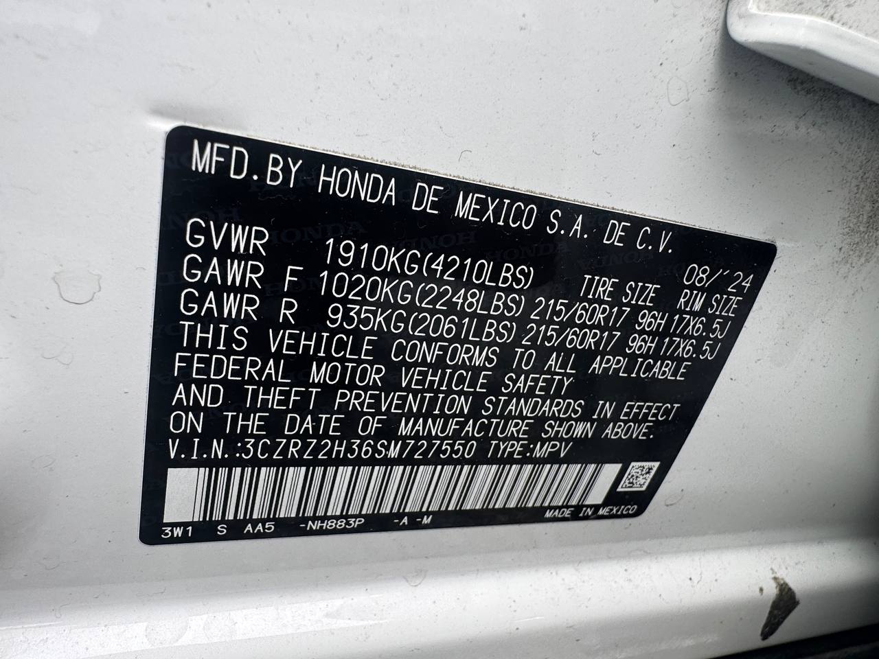 Used - Honda HR-V LX AWD Wagon for sale in Staten Island NY