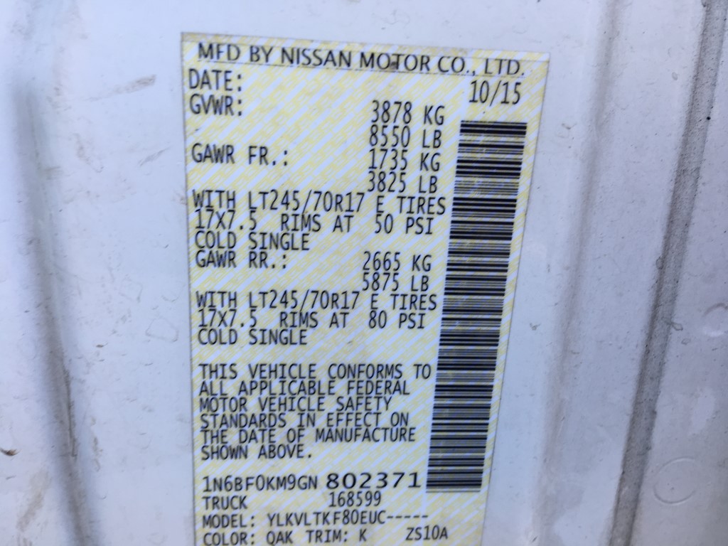 Used - Nissan NV 1500 SV Cargo Van for sale in Staten Island NY