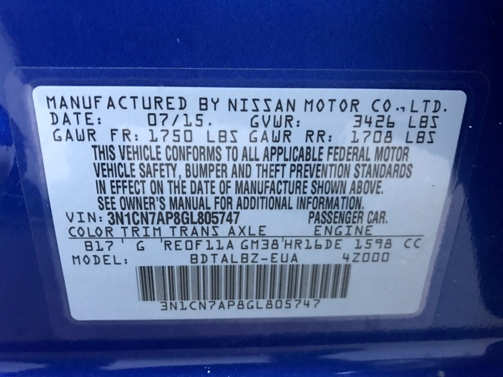 Used - Nissan Versa SV Sedan for sale in Staten Island NY