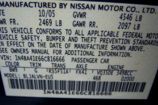 2006 Nissan Maxima 4 Door Sedan for sale in Brooklyn, NY