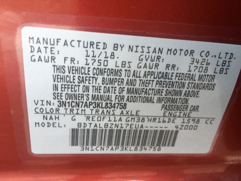 Used - Nissan Versa SV Sedan for sale in Staten Island NY