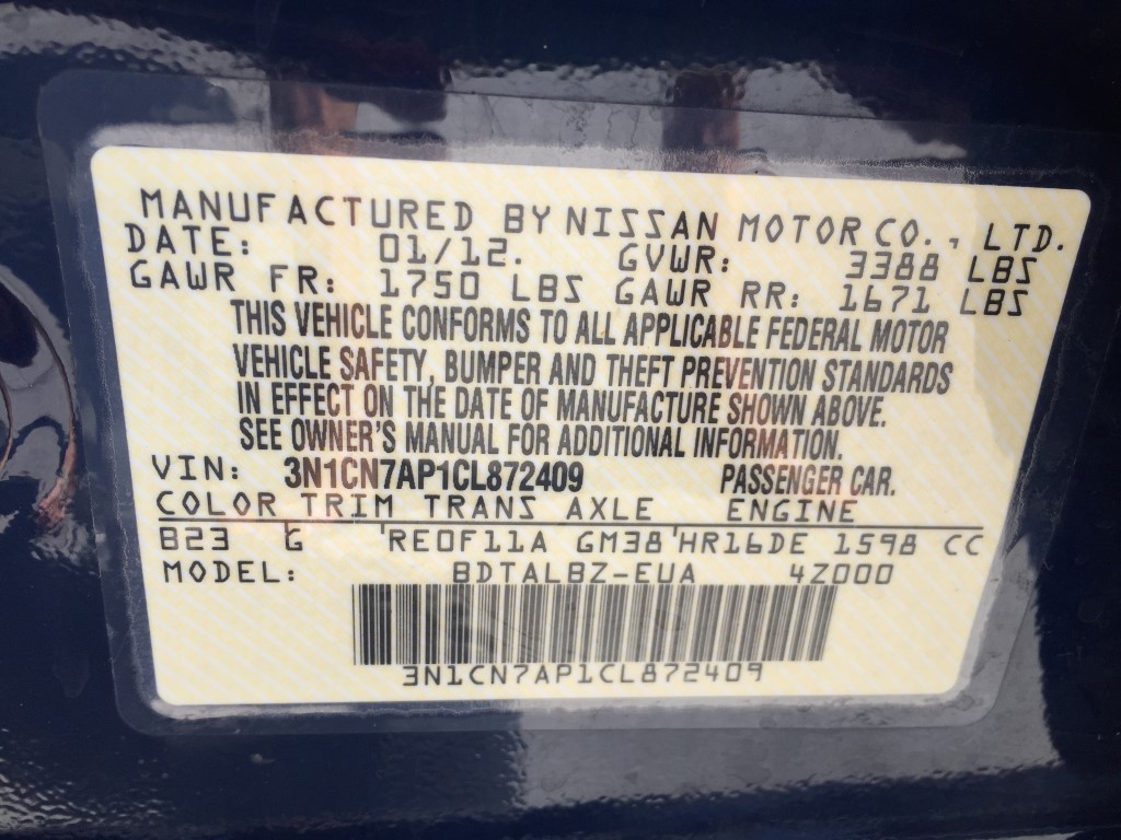 Used - Nissan Versa SV Sedan for sale in Staten Island NY