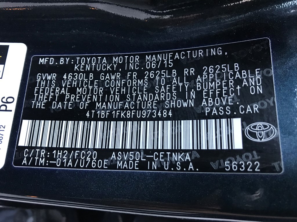 Used - Toyota Camry LE Sedan for sale in Staten Island NY