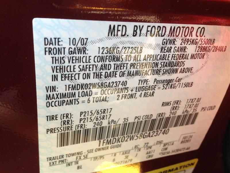 Pre-owned Car Taurus X SELFord