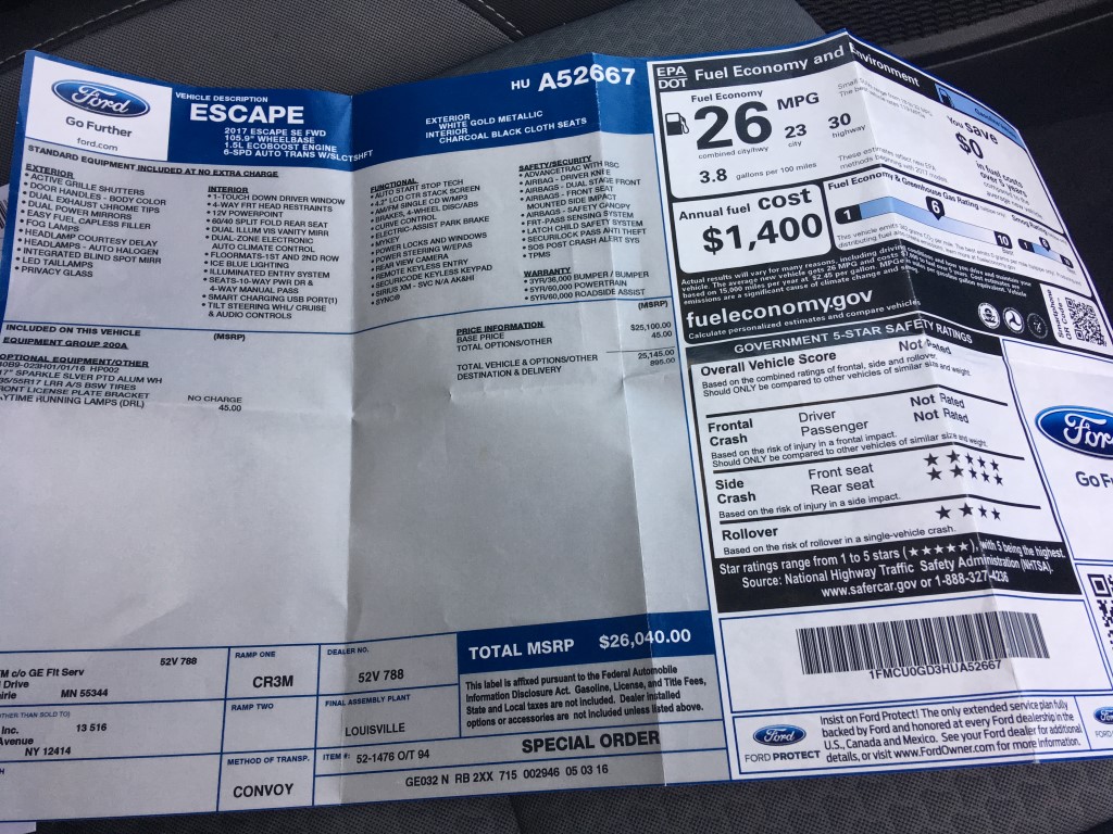 Used - Ford Escape SE SUV for sale in Staten Island NY