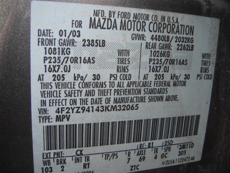 Used - Mazda Tribute 4x4 LX Sport Utility for sale in Staten Island NY